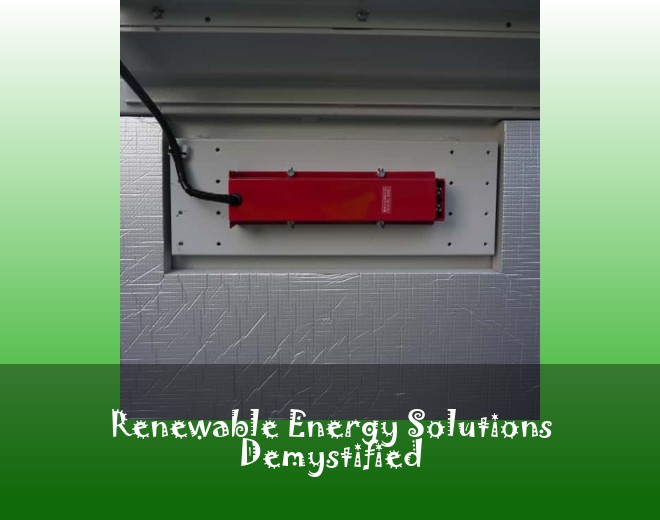 Renewable Energy Solutions Demystified